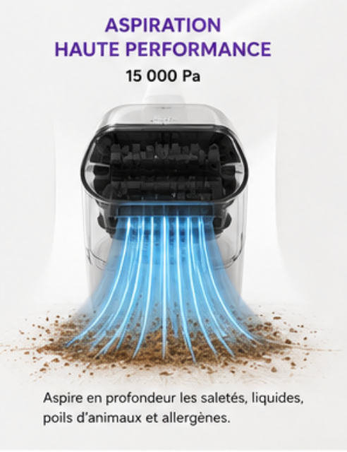 Aspirateur Laveur Canapé.