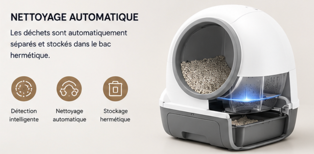 Litière Automatique Design Chat